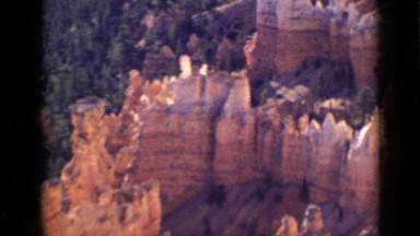 1939: huge mountains looking like high into sky, no animal around UTAH