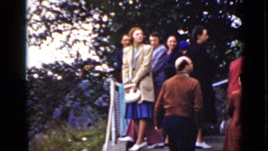 1940: people gathered and enjoying nature CANADA