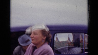 1940: the woman were down from car and they were walking CANADA
