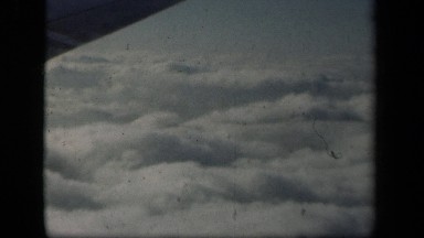 1941: very amazing view from plane above cloud flying at very high speed