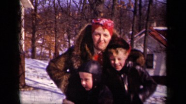1942: some persons are giving pose for photography in snowland SEBRING OHIO