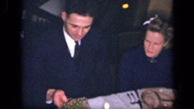 1942: about to start thanksgiving feast SEBRING OHIO