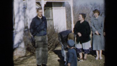 1958: Child Roaming Around Farm with Family in Minnesota