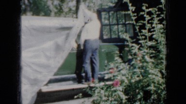 1958: people gathered around car MINNESOTA