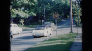 1958: the girl was playing and car was moving MINNESOTA