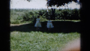 1958: baby girl walking cutely MINNESOTA