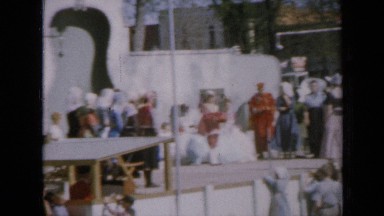 1959: large crowd gathering for fancy ceremony IOWA