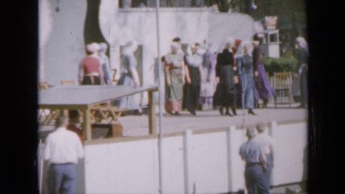 1959: the pair of women were walking IOWA