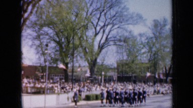 1959: students are march fast uniformly and correctly at that place IOWA