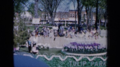 1959: Parade of Uniformed Musicians with Instruments in Iowa