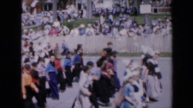 1959: many people walking in parade IOWA