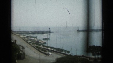 1962: the beautiful nature with road,water,plants MONACO