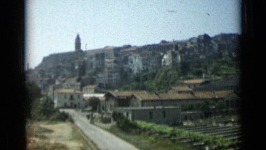 1962: beautiful hillside featuring historic buildings
