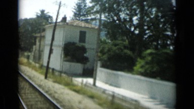 1962: train ride on sunny day across country side MONACO