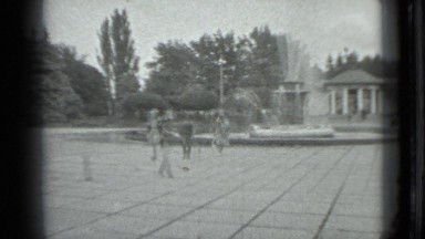 1983: some persons are walking in place whose belong same families RUSSIA