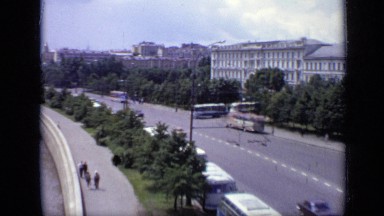 1971: top view of city MOSCOW RUSSIA