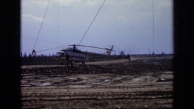 1971: small helicopter remaining landed on ground ready for flight MOSCOW RUSSIA
