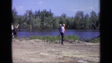 1971: men at river bank MOSCOW RUSSIA
