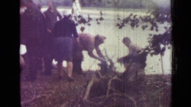 1967: people are camping in forest RUSSIA
