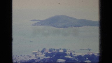 1970: aerial view of coastline and islands. PUERTO RICO
