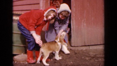 1964: children with dog KANSAS