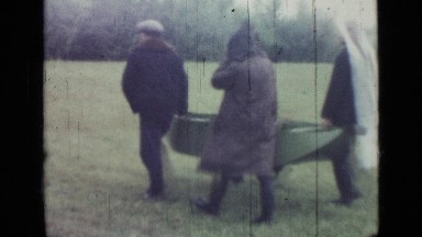 1967: fisherman catch fishes at sea, fisherman caught fishes at river
