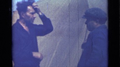 1967: two people are talking together in place in day time. RUSSIA