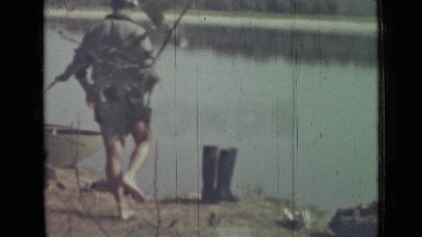 1967: camping in forest. RUSSIA