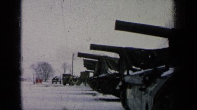 1963: at border of countries,there was many cannon's are ready to fight GERMANY