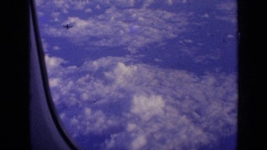 1963: Beautiful View from Airplane Window Over London England