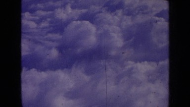 1963: sky with thick white clouds scattered like pack of wool LONDON ENGLAND