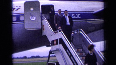 1963: the people were downstair from aeroplane LONDON ENGLAND
