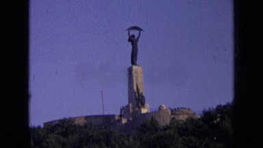1963: tall statue in distance. RUSSIA