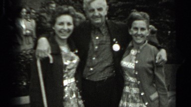 1963: family photo with perfect smile, beautiful smile taking photo RUSSIA