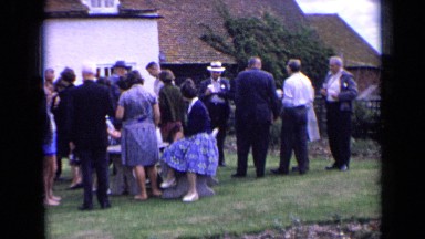 1963: group of people talking, discussing and roaming here and there ENGLAND