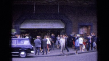 1963: in town,people crowd is more,looks like most busy FRANCE