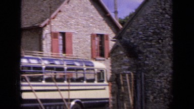 1963: view of vintage buildings in another country. FRANCE