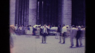 1962: People Dressing Up Watching Ceremony in Vatican City