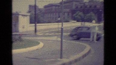 1962: Traffic Police Help People Cross Roads Vatican City