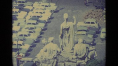 1962: view of parking lot and road VATICAN CITY