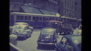 1962: street view of busy city VATICAN CITY