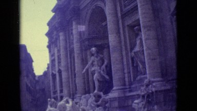 1962: trevi fountain in rome, italy featuring oceanus