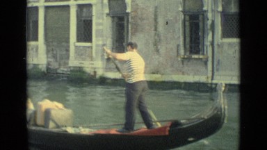1962: ride on small boat VENICE ITALY