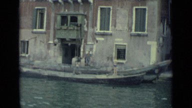 1962: by using boats,used to lifting something from water VENICE ITALY