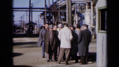 1961: in industry,group of people discussing about anything MISSOURI