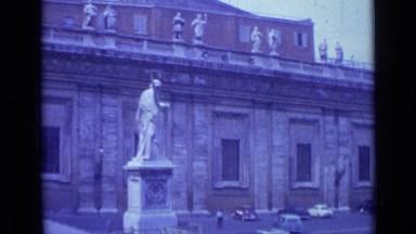 1962: this is place of town consists of many buildings with people's ROME ITALY