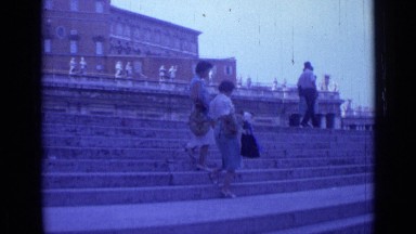 1962: tourists taking in sights of city during daylight hours ROME ITALY