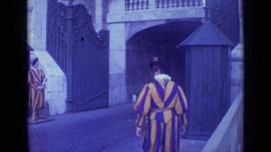 1962: there was watchman in gate ROME ITALY
