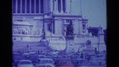 1962: metro city entrance of bus stand or railway junction. ROME ITALY