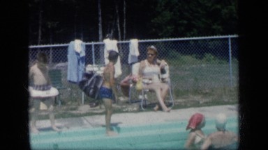 1957: people are swimming NEW YORK